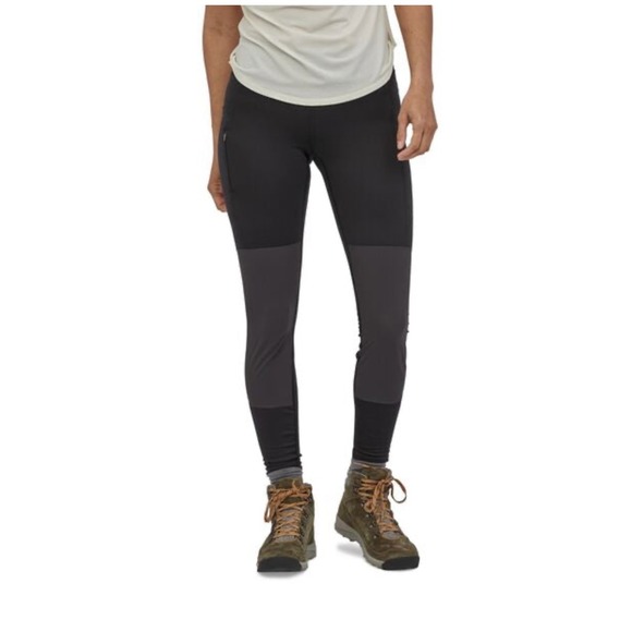 Patagonia Pants - Patagonia Womens Pack Out‎ Hike Tights Black Grey Athletic Leggings